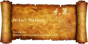 Antal Mályva névjegykártya